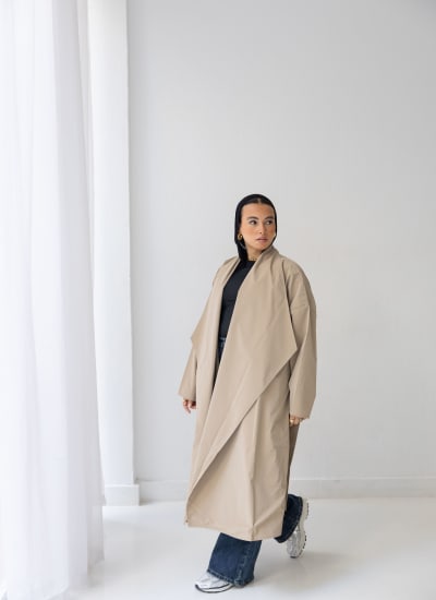 The waterproof coat-Beige Image
