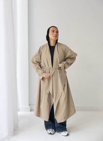 The waterproof coat-Beige Image