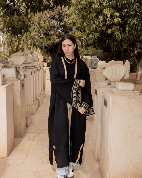  geomitric Calligraphy kaftan 