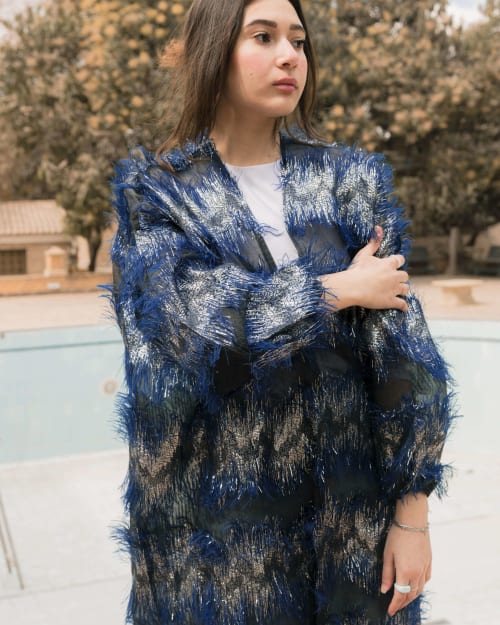 Feather kimono