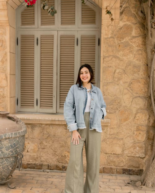 Flowy pants - olive 