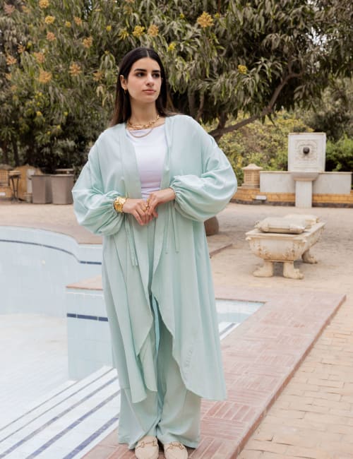 Flowy set - Icy mint green 