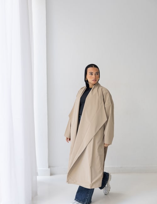 The waterproof coat-Beige