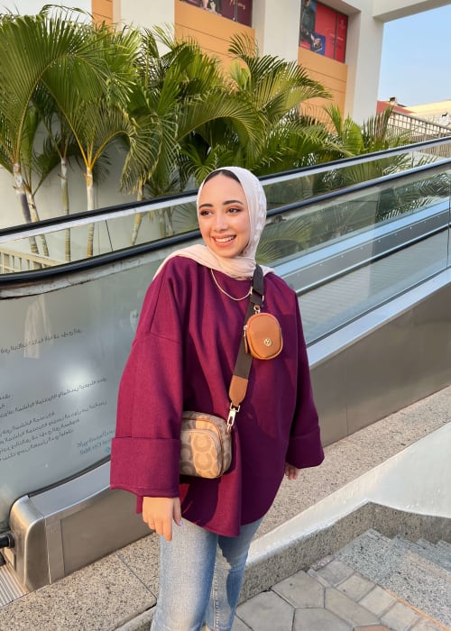  Miren top in burgundy 