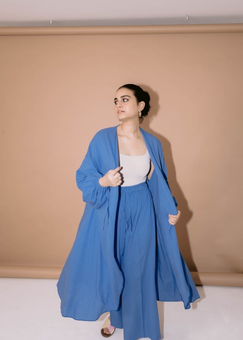 flowy set in blue 