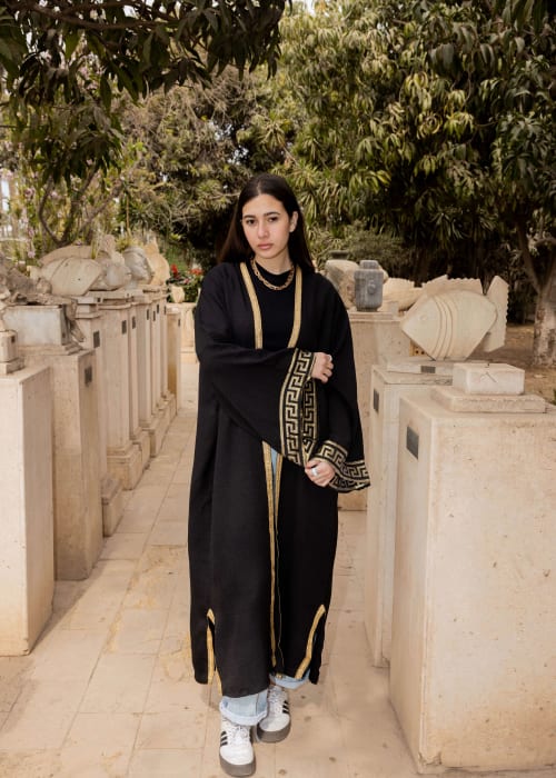  geomitric Calligraphy kaftan 