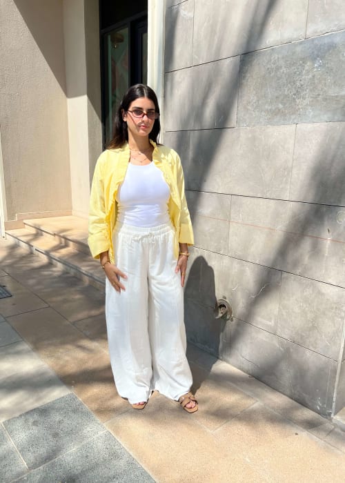 Linen pants -  white 