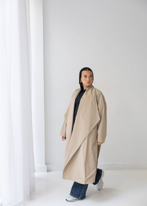 The waterproof coat-Beige