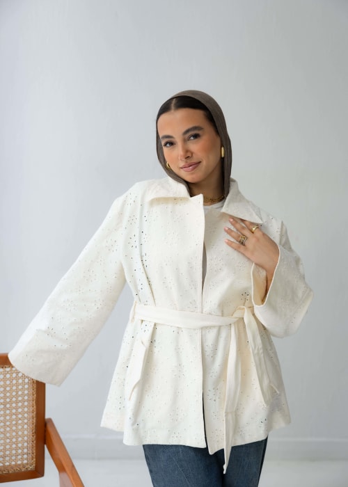 Broderie Anglaise jacket