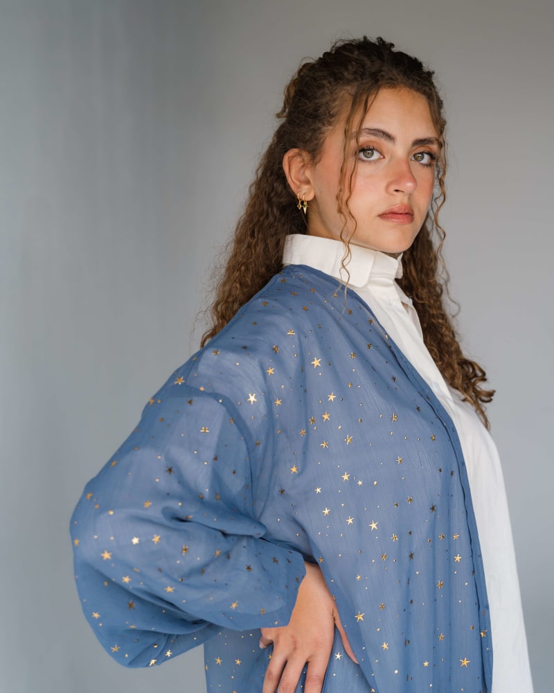 Galaxy kimono - dark blue 
