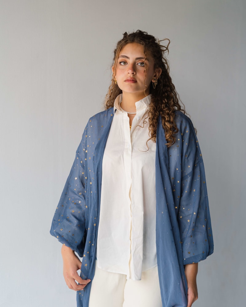 Galaxy kimono - dark blue 