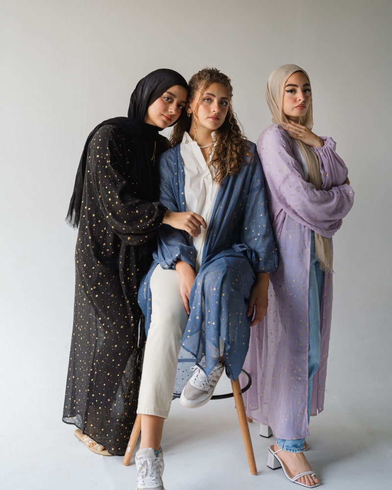 Galaxy kimono - dark blue 