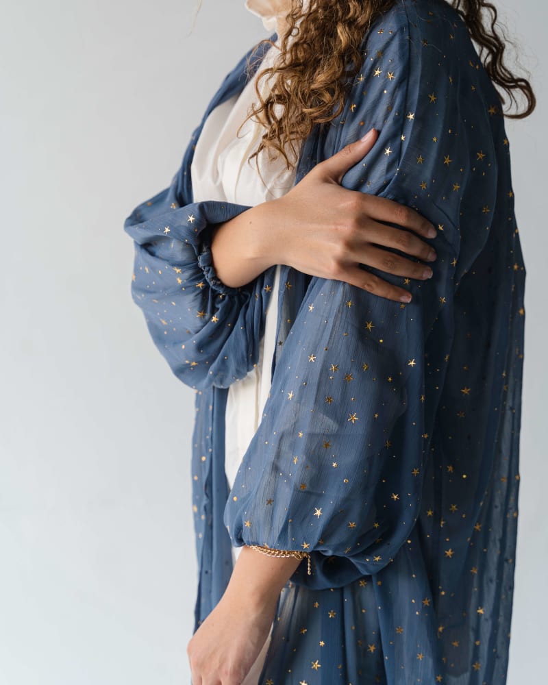 Galaxy kimono - dark blue 