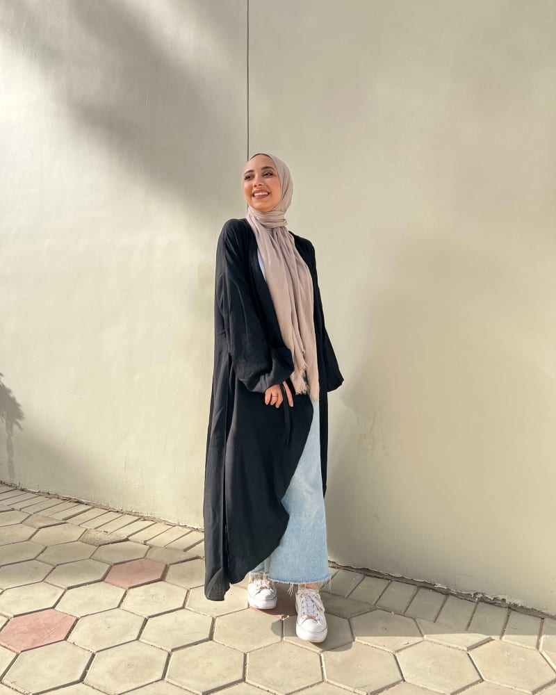 Flowy cardigan in black 