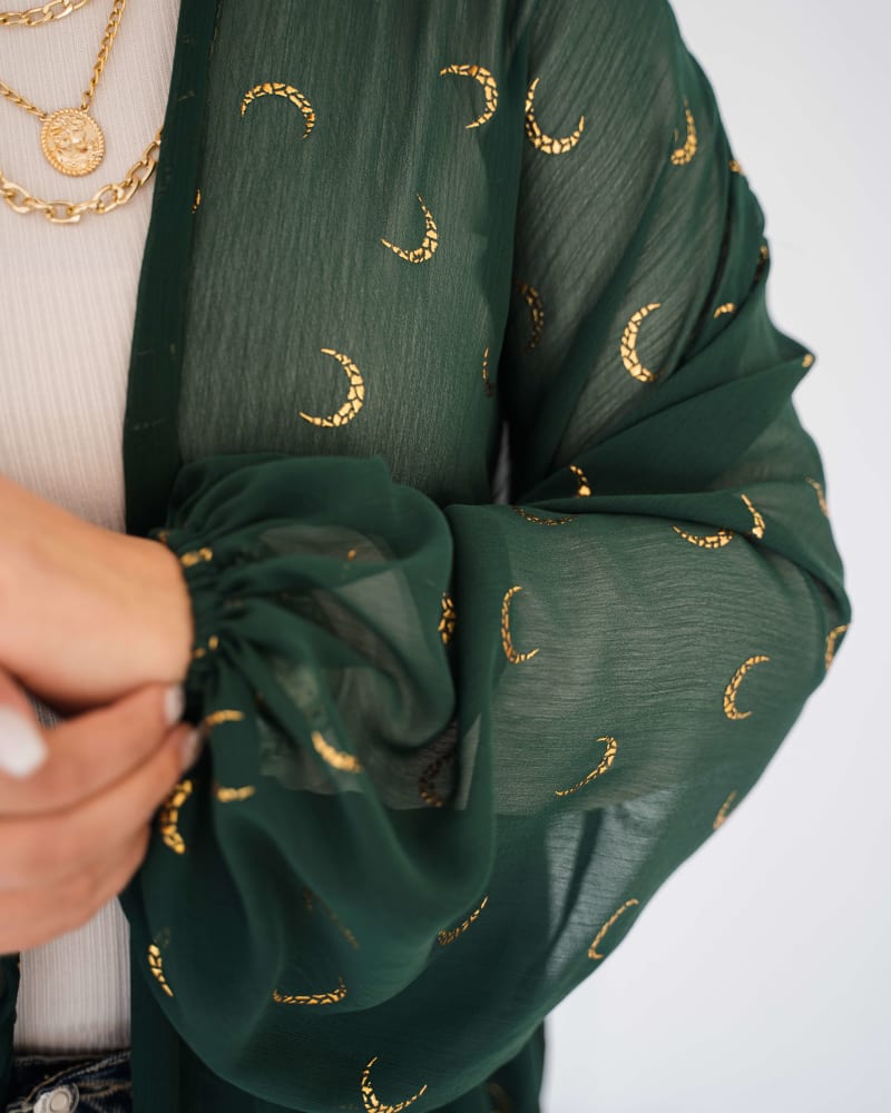 Galaxy kimono in olive 