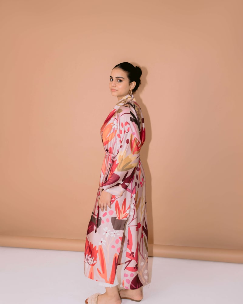 Gardenia silk kimono