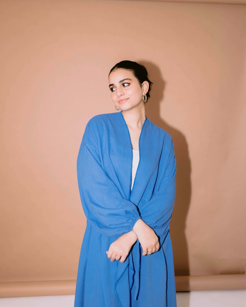 Flowy cardigan in blue 