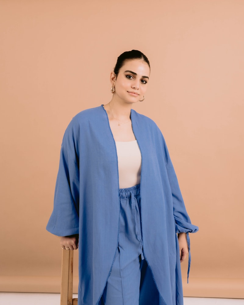 Flowy cardigan in blue 