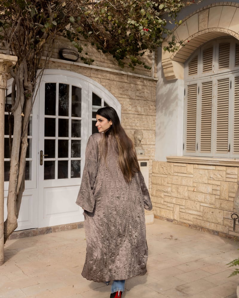 Crushed kimono - Brown 