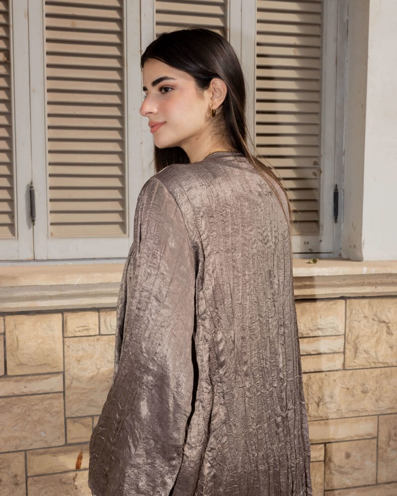 Crushed kimono - Brown 