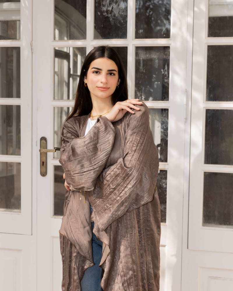 Crushed kimono - Brown 