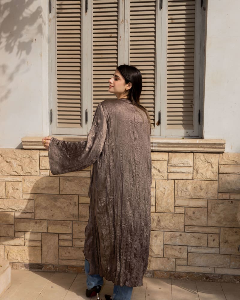 Crushed kimono - Brown 