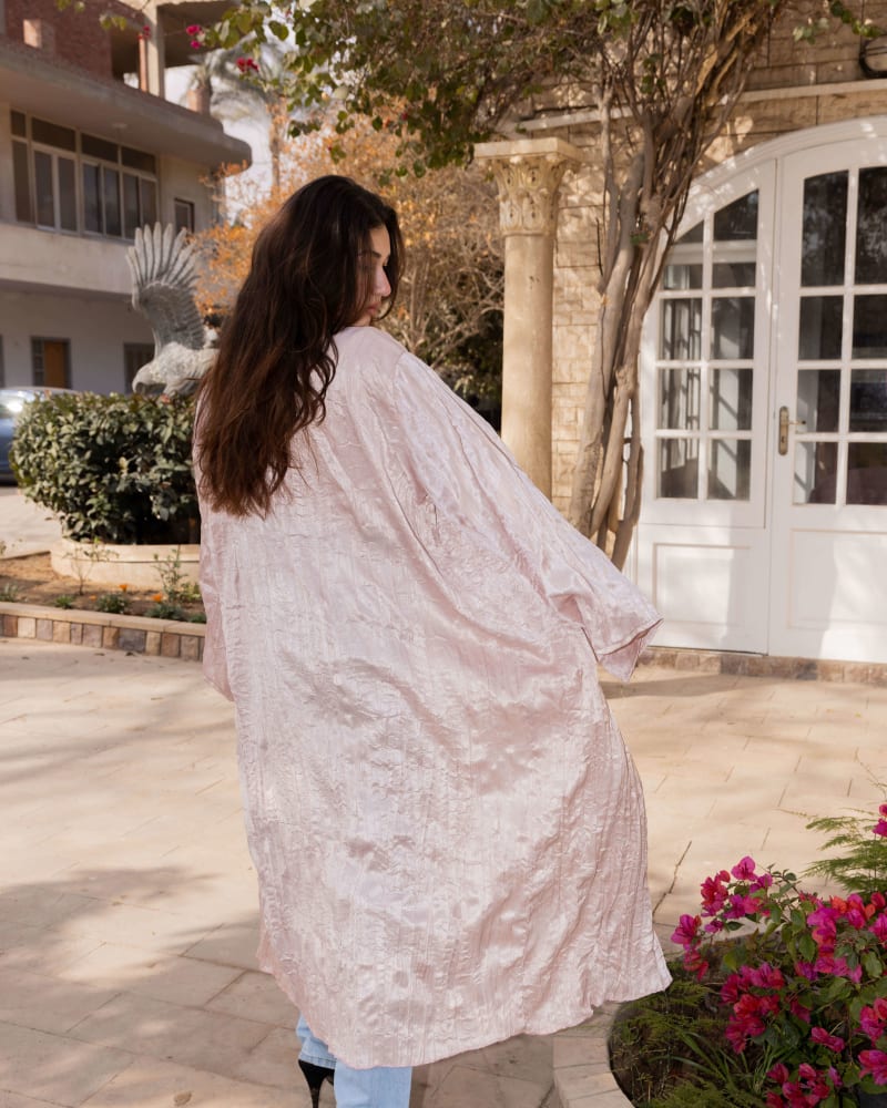 Crushed kimono - Blush pink 