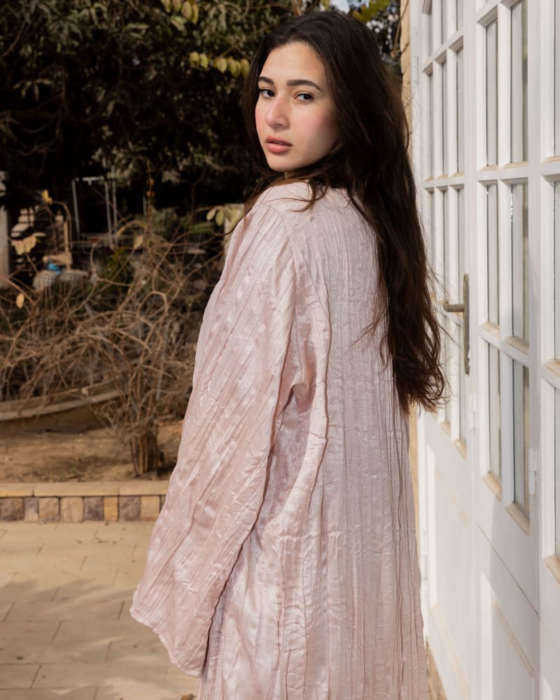 Crushed kimono - Blush pink 