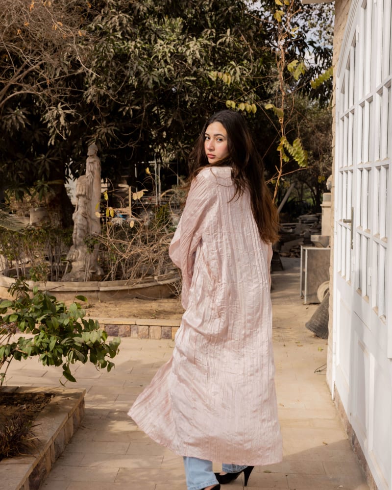 Crushed kimono - Blush pink 