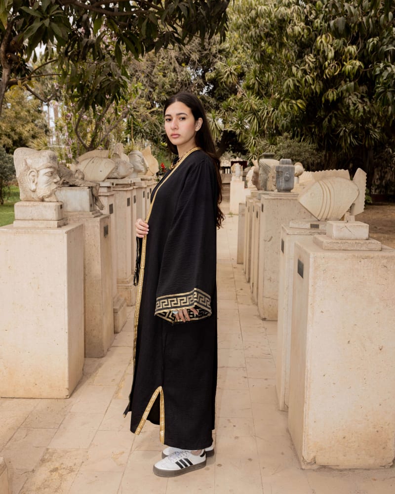  geomitric Calligraphy kaftan 