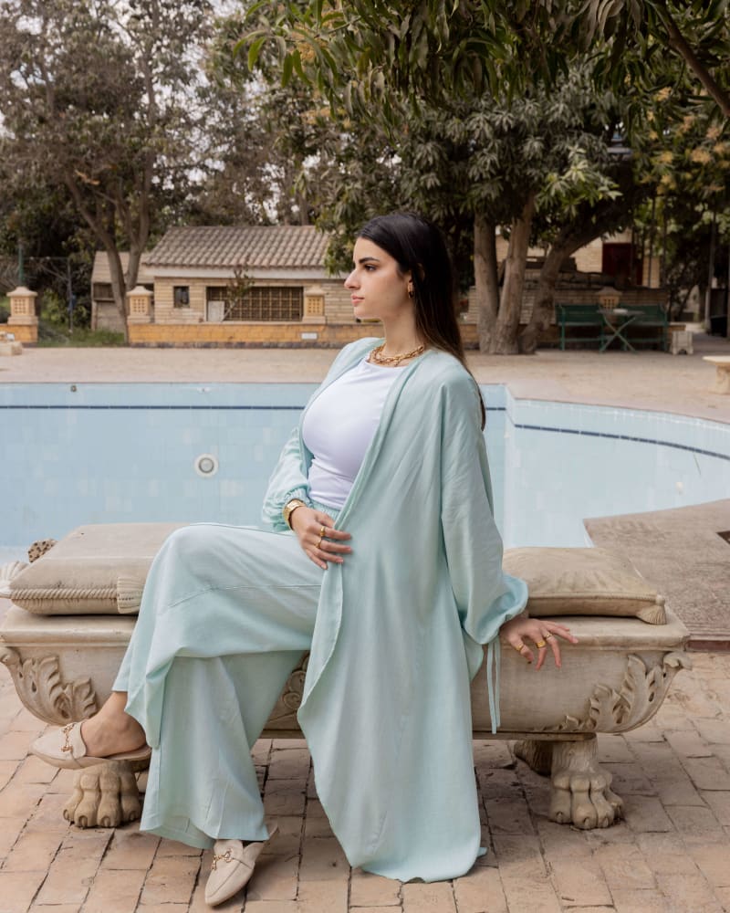 Flowy set - Icy mint green 