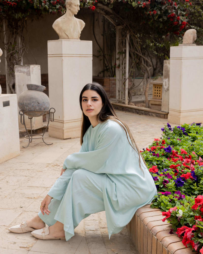 Sophia set - Icy mint green