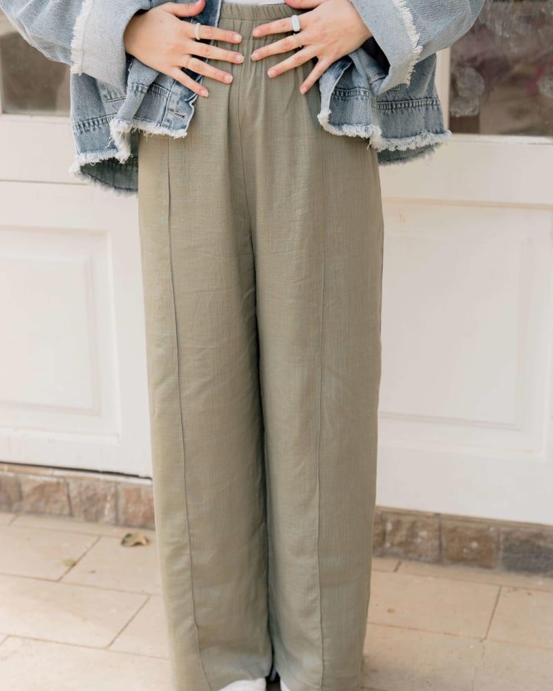 Flowy pants - olive 
