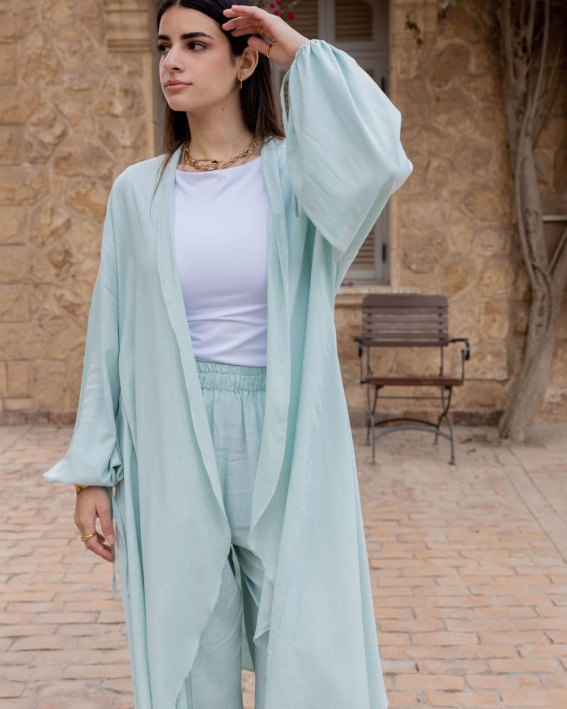 Flowy l cardigan -  ice mint 