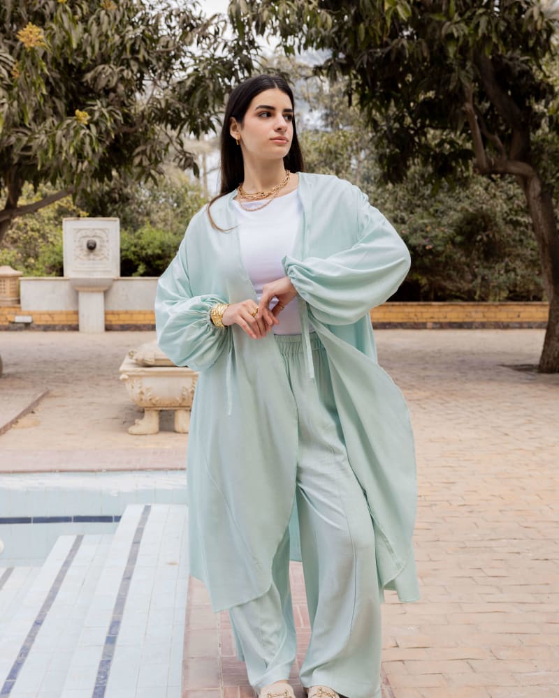 Flowy l cardigan -  ice mint 