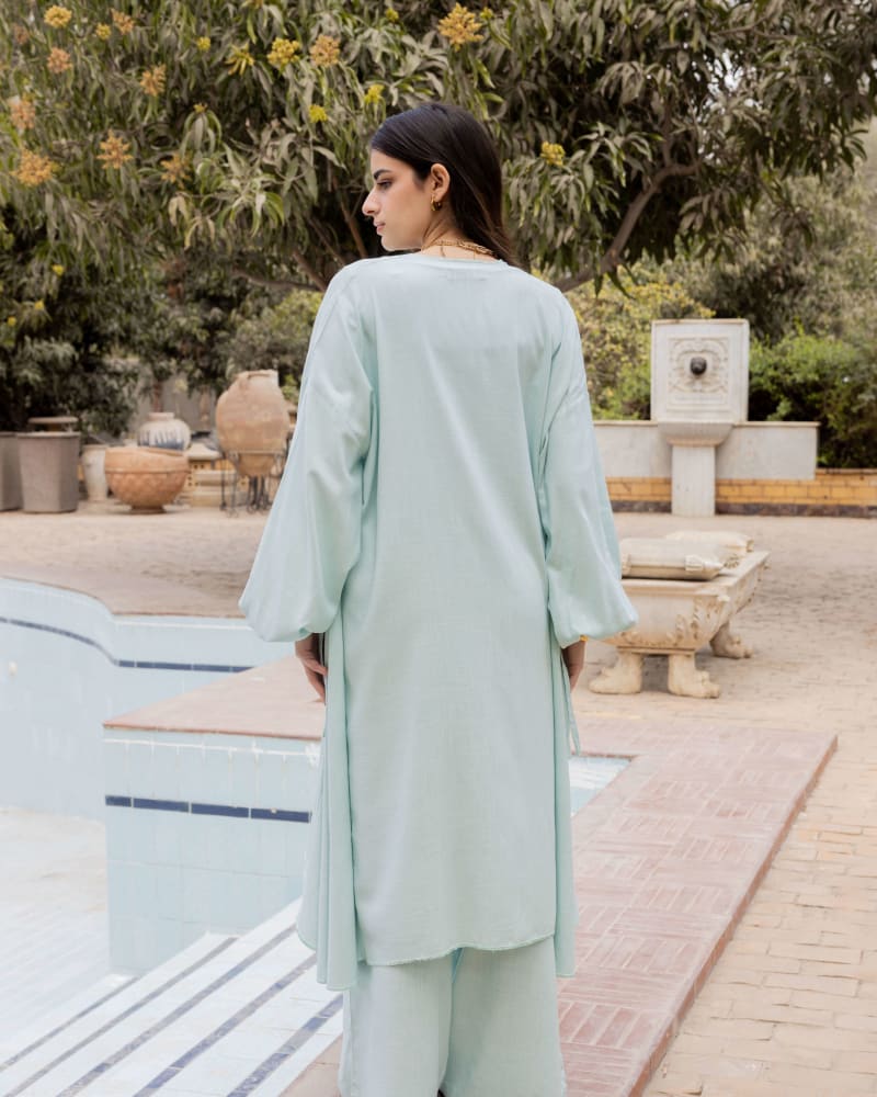 Flowy l cardigan -  ice mint 