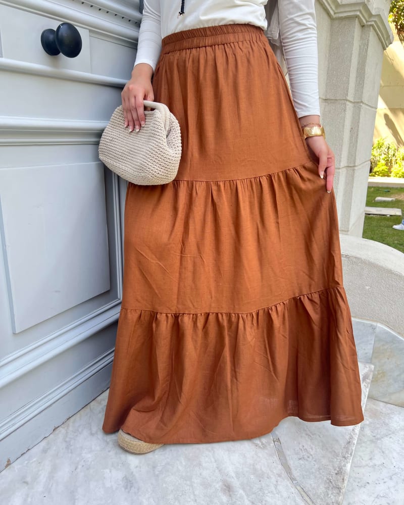 Flowy skirt- Brown