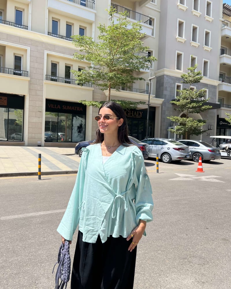 The Ribbon blouse - Mint