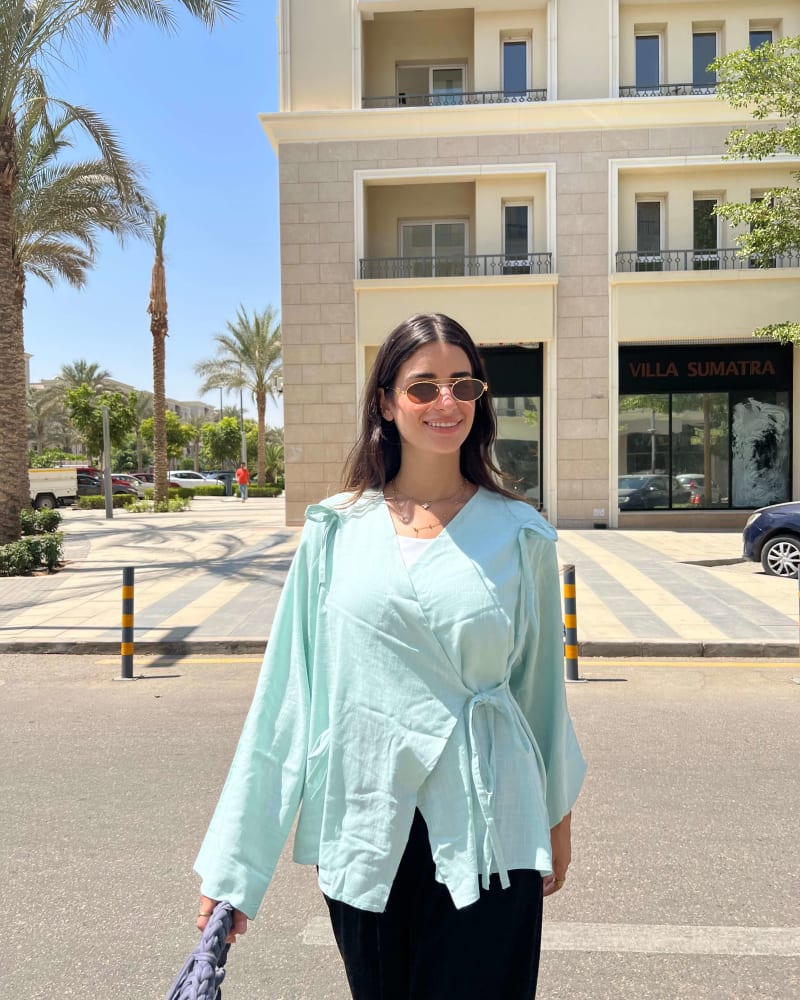 The Ribbon blouse - Mint