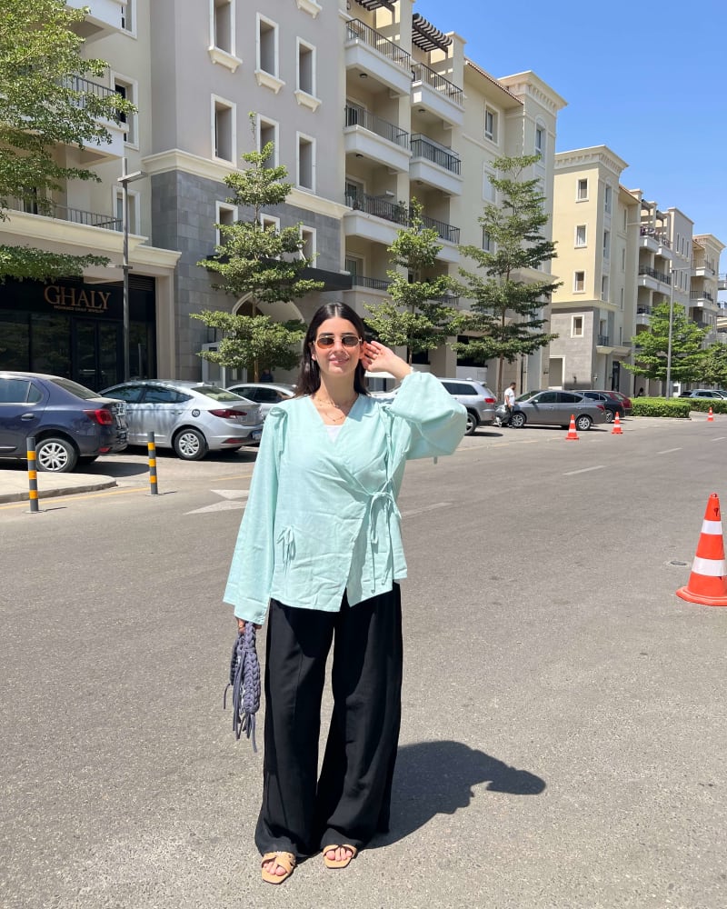 The Ribbon blouse - Mint