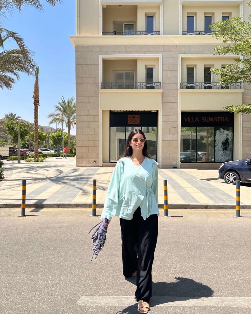 The Ribbon blouse - Mint