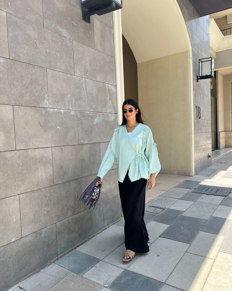 The Ribbon blouse - Mint