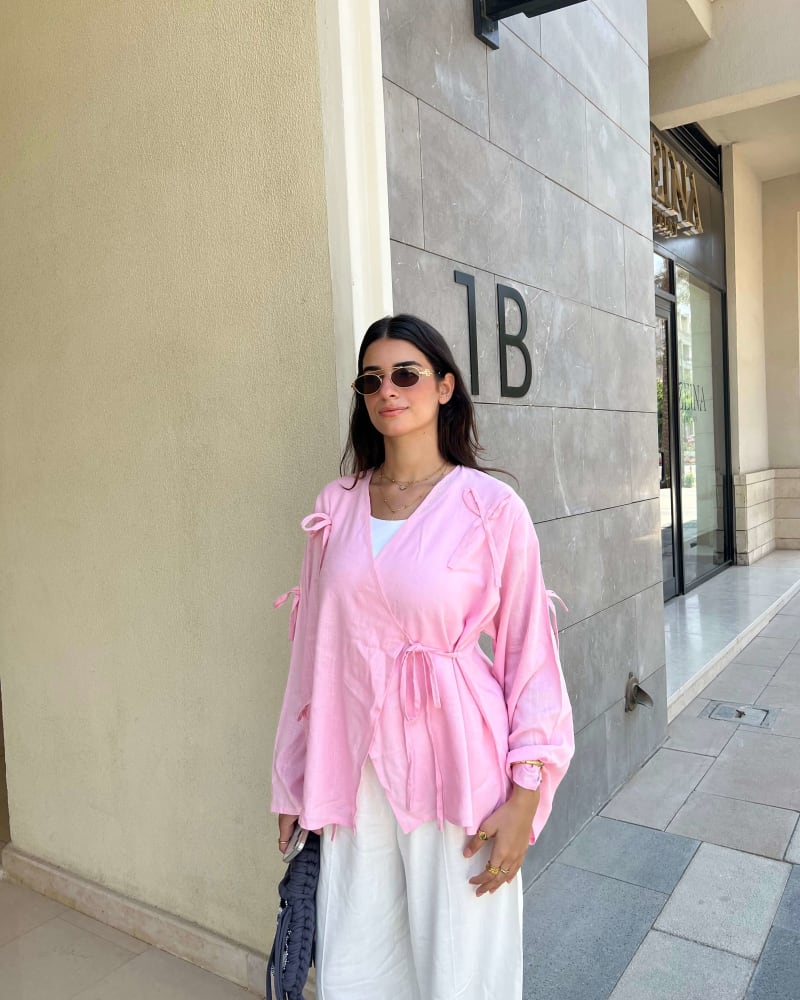 Ribbon blouse - Pink 
