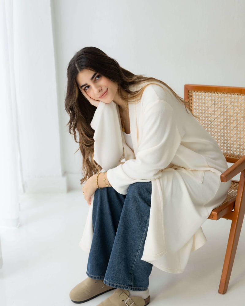 The knit cardigan-offwhite 