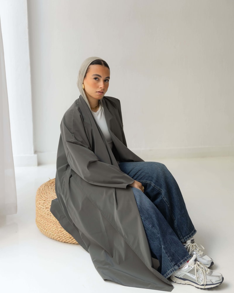 The waterproof coat-Grey