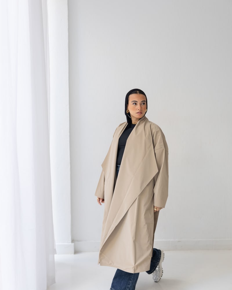 The waterproof coat-Beige