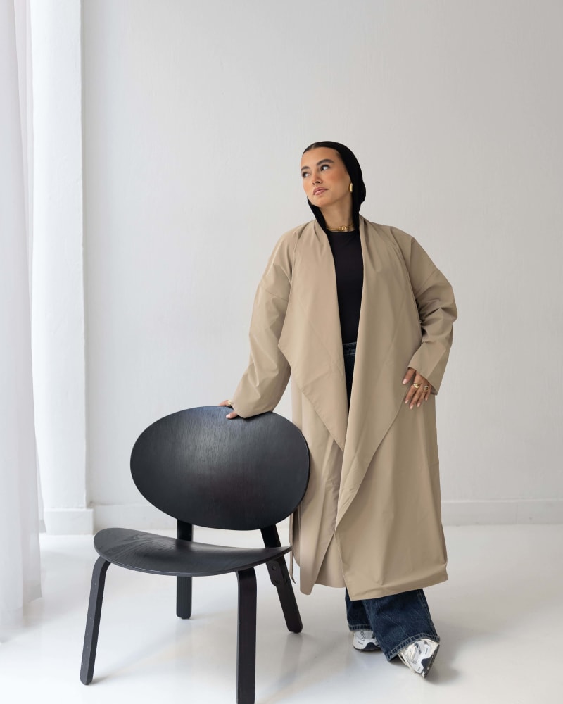 The waterproof coat-Beige