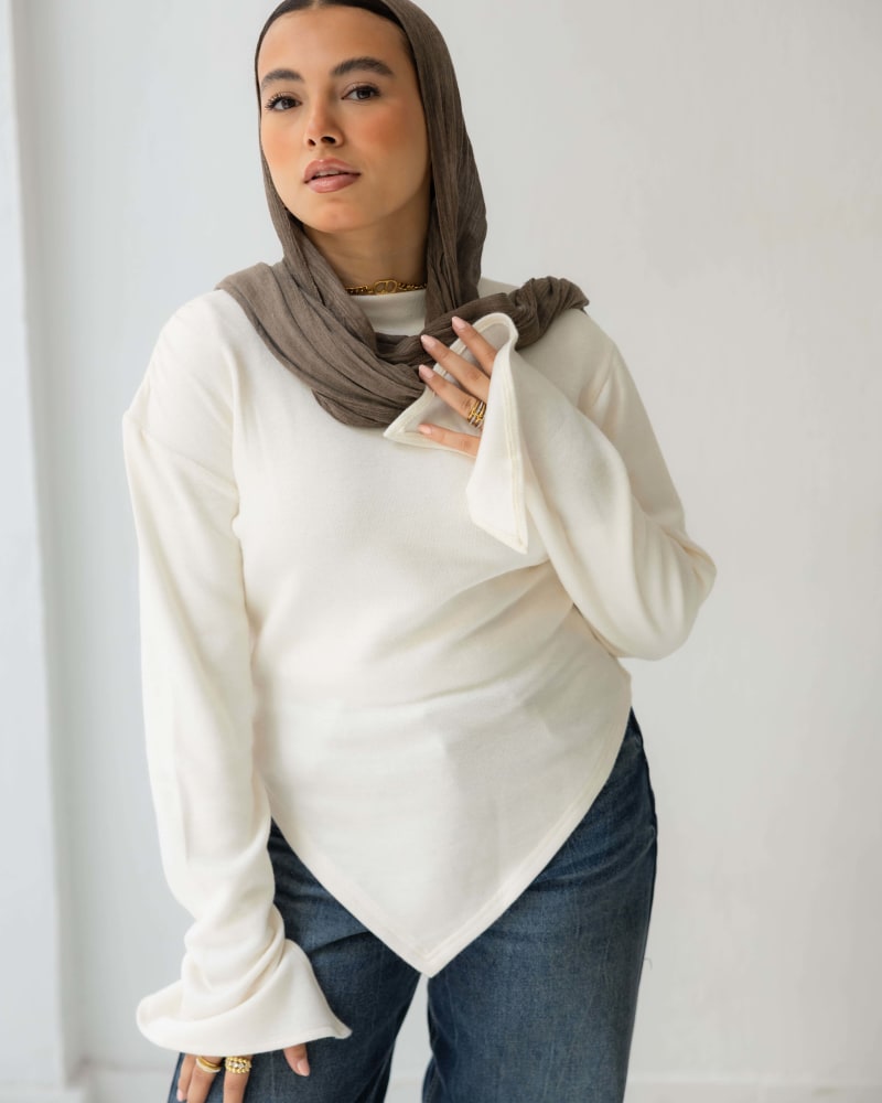 Everyday knit top- off white