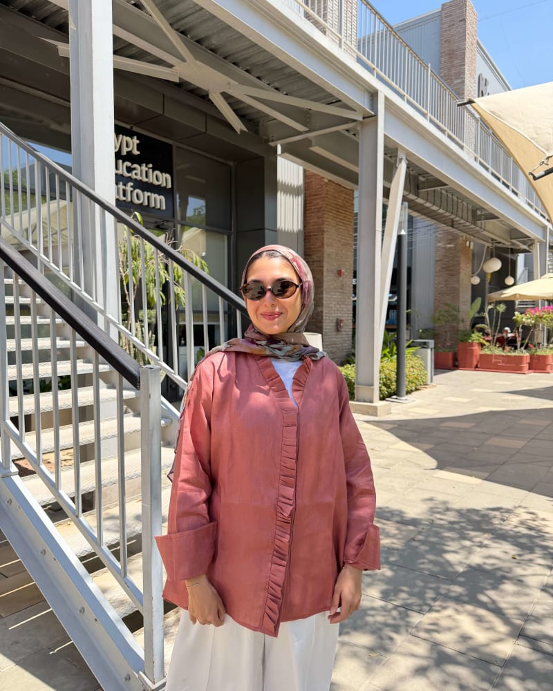 Breeze shirt-Dusty teracotta 