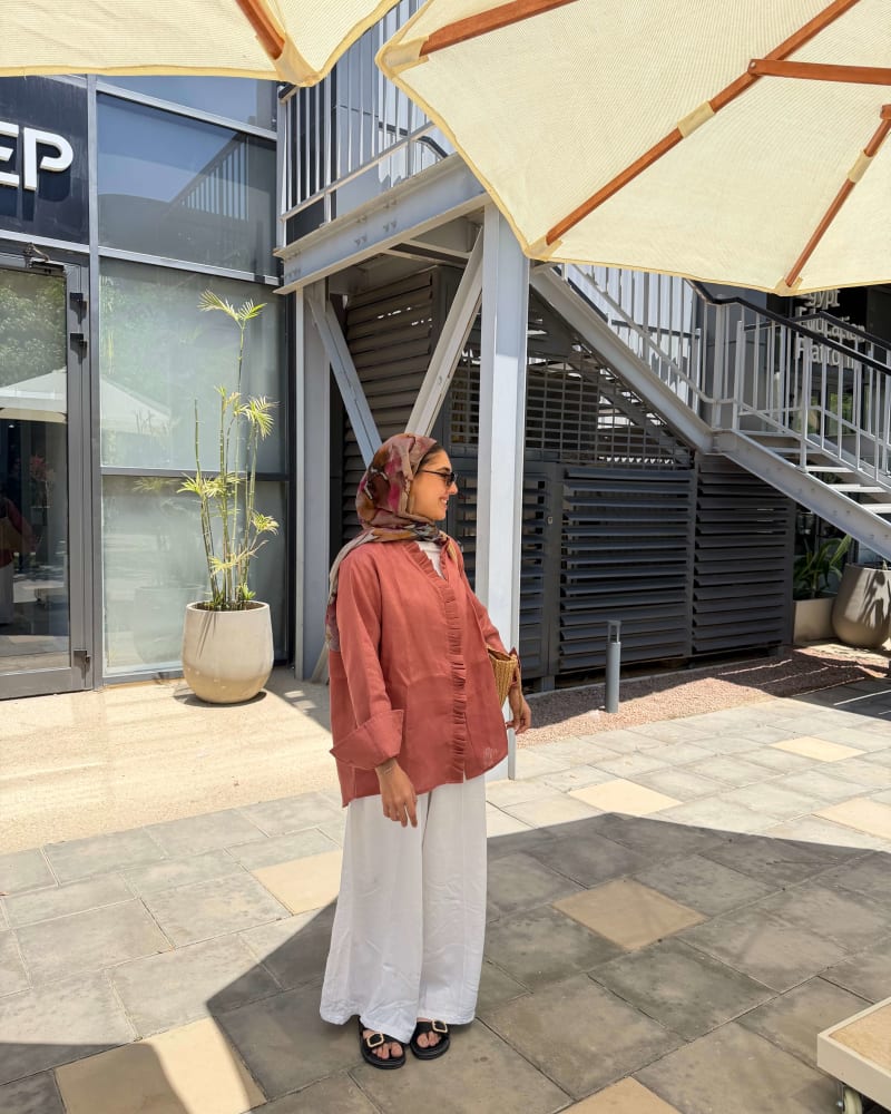Breeze shirt-Dusty teracotta 